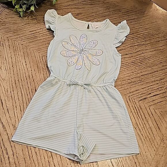 Flower stripe romper size 8 girls - Picture 6 of 6